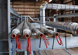 Heat trace piping
